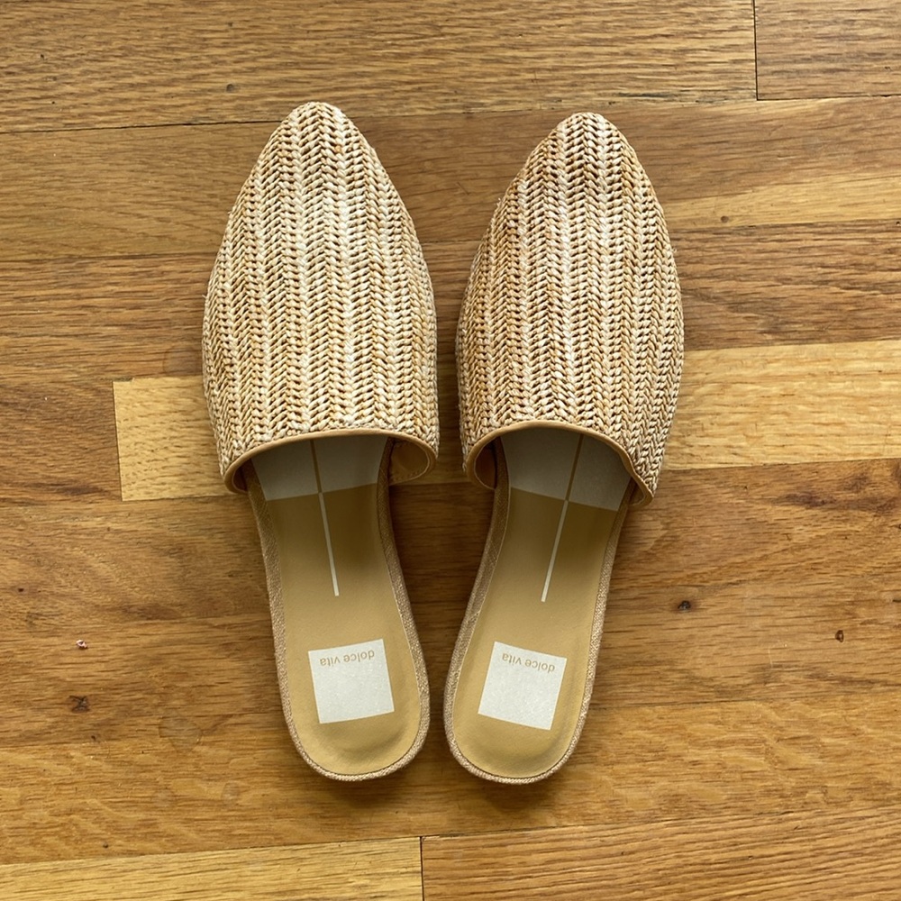 Dolce Vita Gemma Natural Woven Mules size 9 - Picture 7 of 9